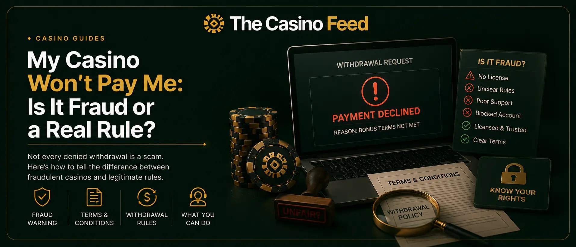 Casino Won't Pay Me
