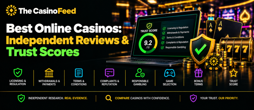 Best Online Casinos: Independent Reviews & Trust Scores
